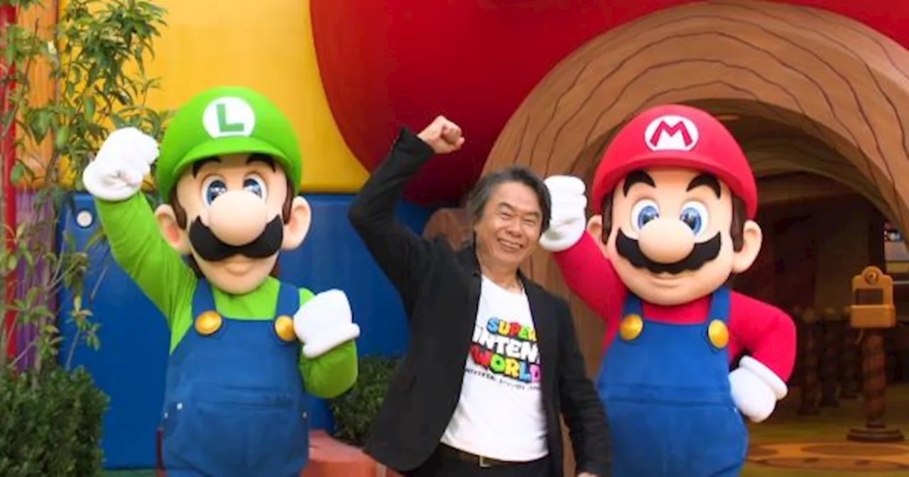 Shigeru Miyamoto celebra el aniversario de Super Nintendo World