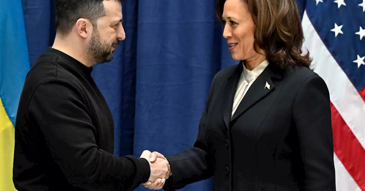 Zelenskyy calls for international support, Harris underscores unity with Ukraine