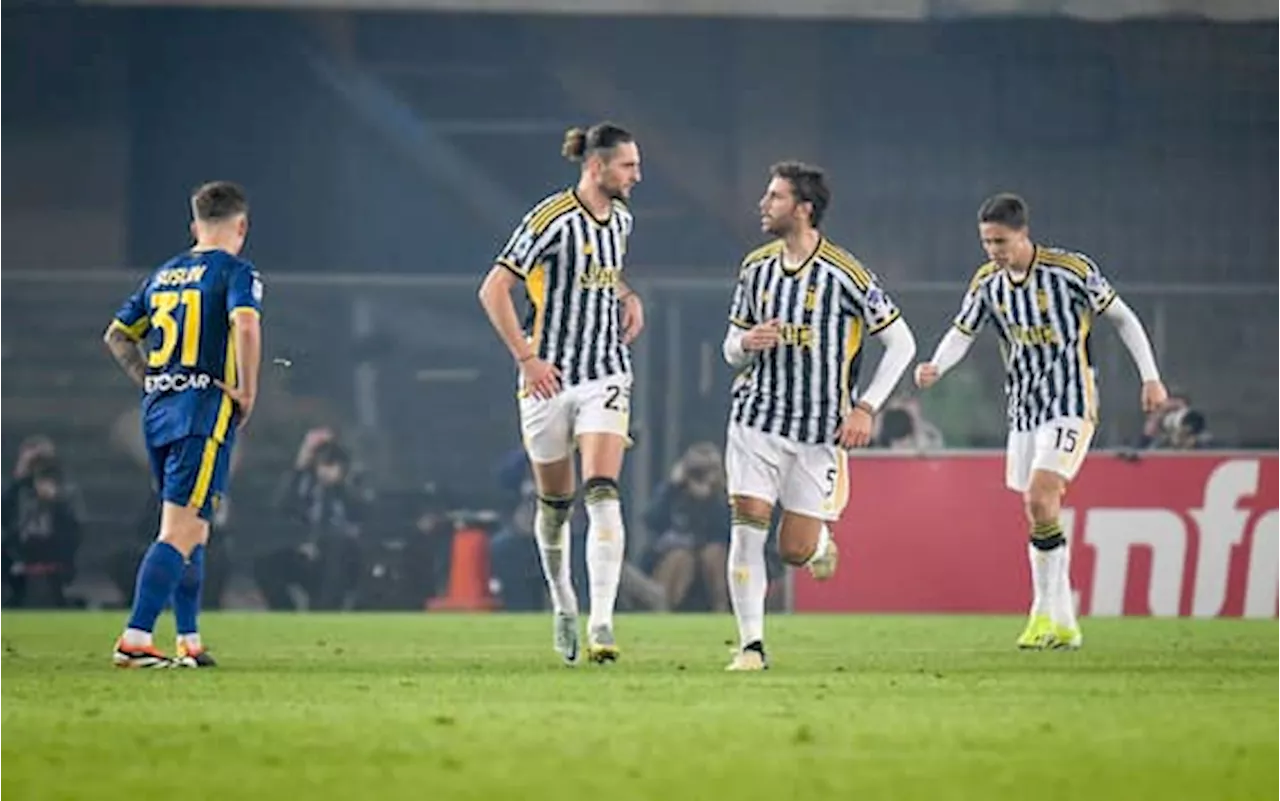 Verona-Juve 2-2 LIVE: nuovo pari di Rabiot