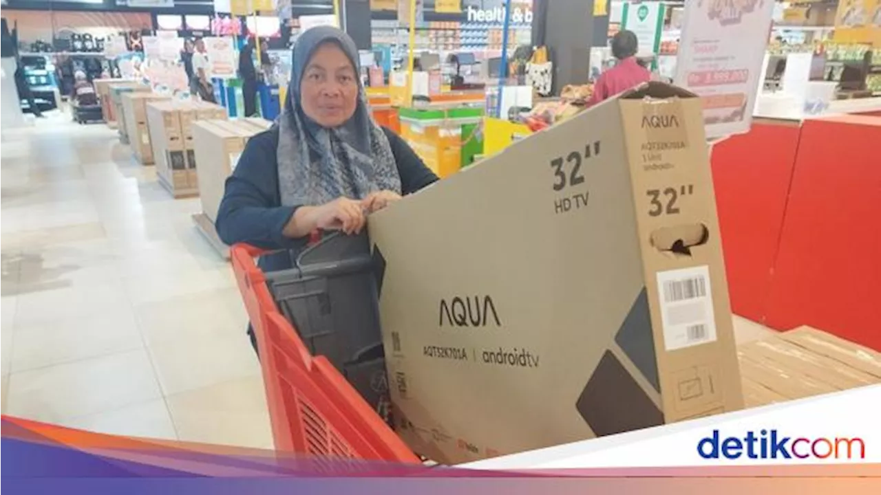 Beli TV di Transmart Diskon Rp 1 Jutaan, Pengunjung: Worth It Banget!