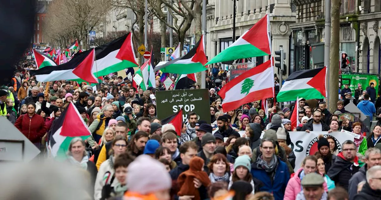 ‘People in Ireland are not willing to normalise what’s happening’: Thousands march in Dublin against Gaza violence