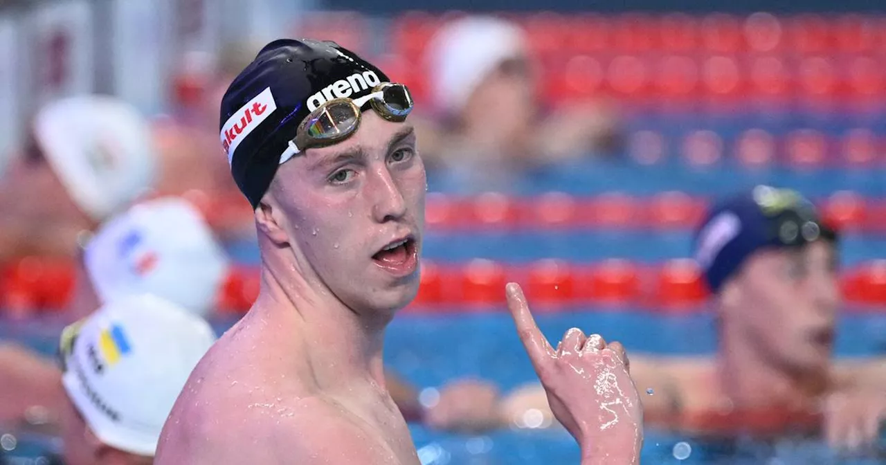 Ireland’s Daniel Wiffen wins second gold medal at World Championships with dominant swim