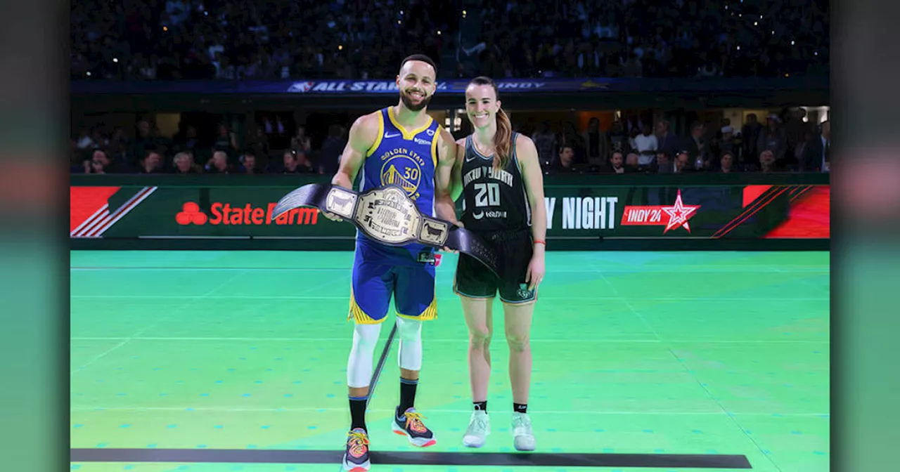 Stephen Curry tops Sabrina Ionescu in 3-point shootout on All-Star weekend