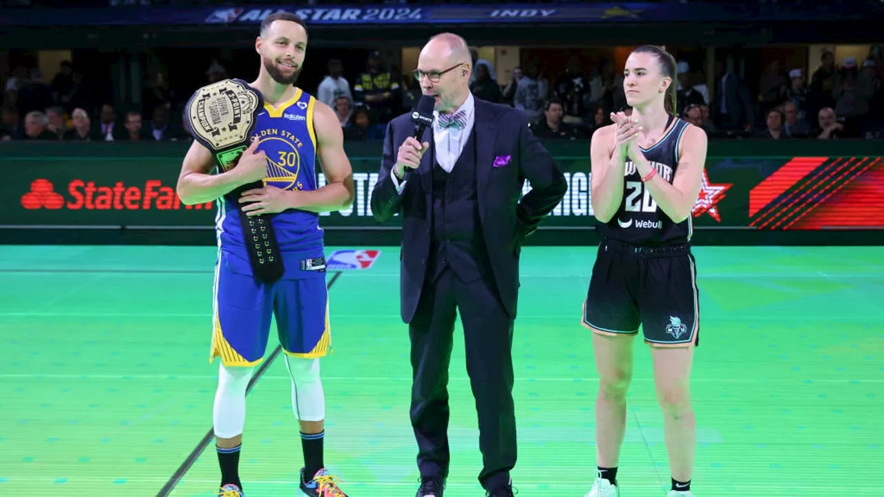 Stephen Curry tops Sabrina Ionescu in 3-point shootout at All-Star weekend