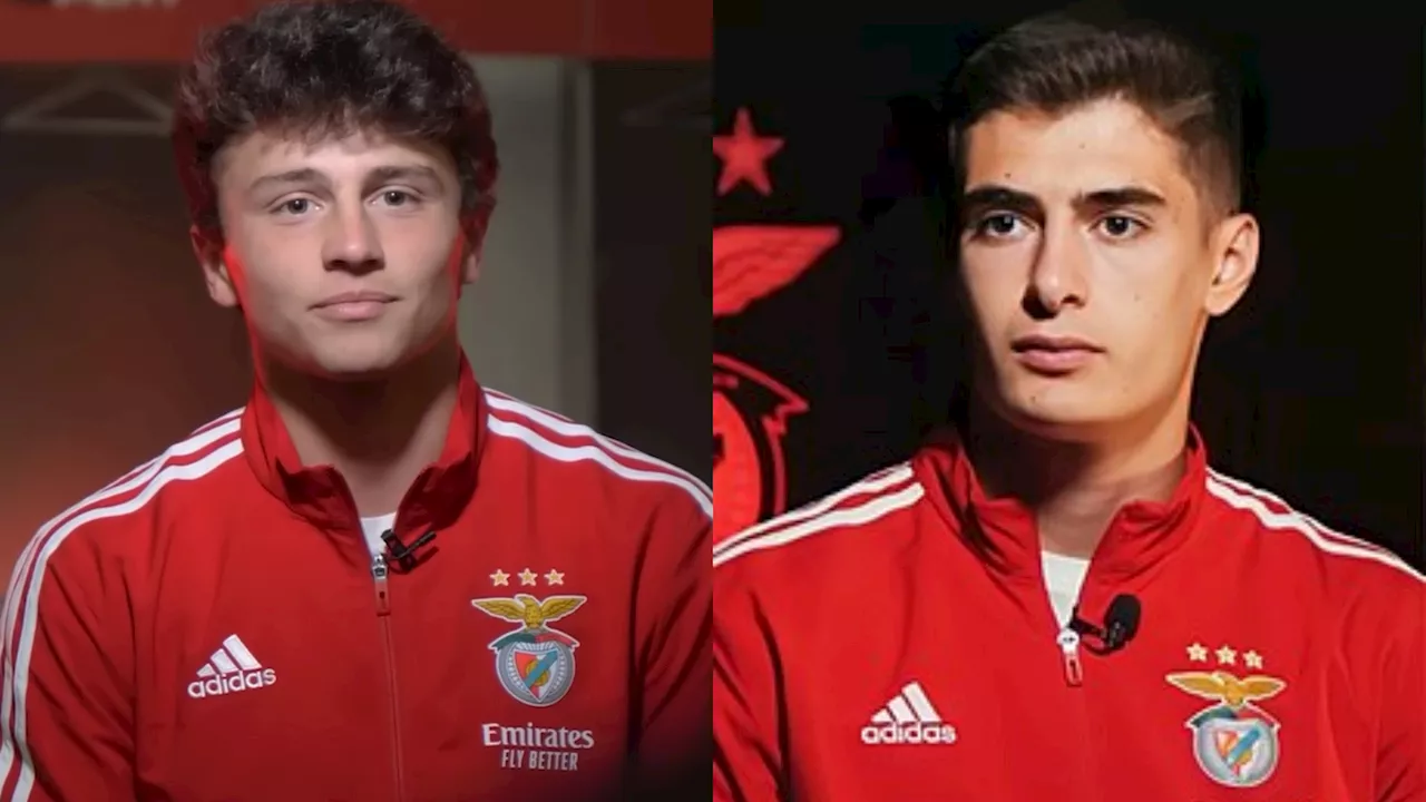 Benfica deixa mensagem de apoio a João Neves e António Silva: 'A família Benfiquista está convosco'