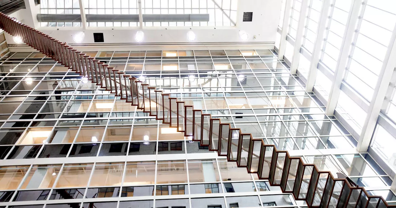 People are obsessing over this suspended staircase hidden inside Toronto building