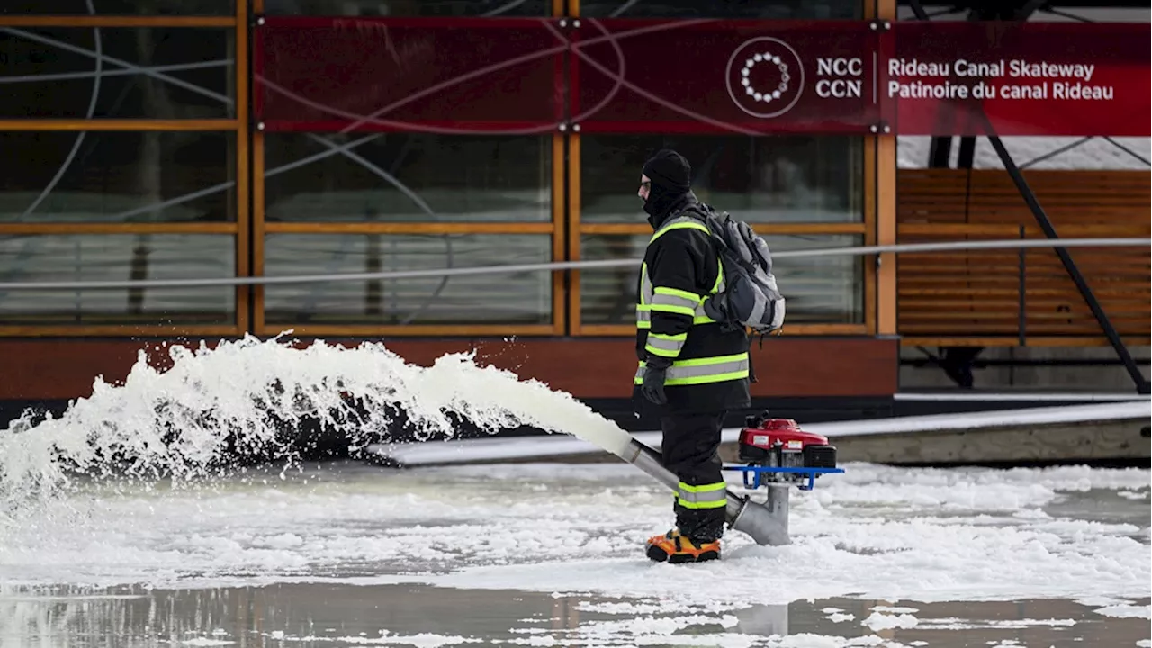 Rideau Canal Skateway Preparations