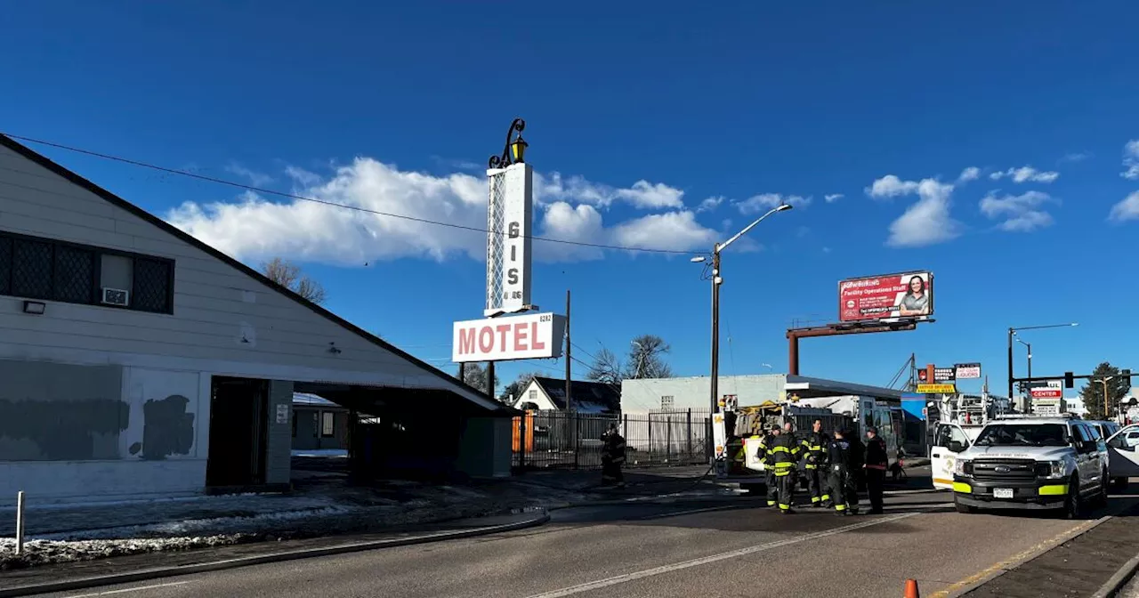 1 person in the hospital after fire at reportedly abandoned Regis Motel Monday morning