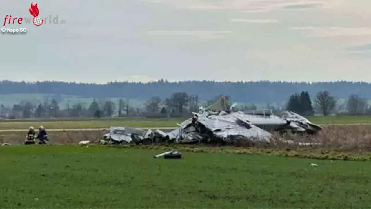 Schweiz: Ein Toter bei Absturz eines Kleinflugzeuges nahe Flughafen Grenchen