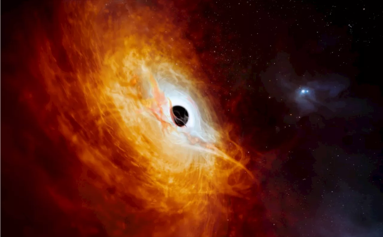 Das am schnellsten wachsende und hellste Schwarze Loch des Universums identifiziert