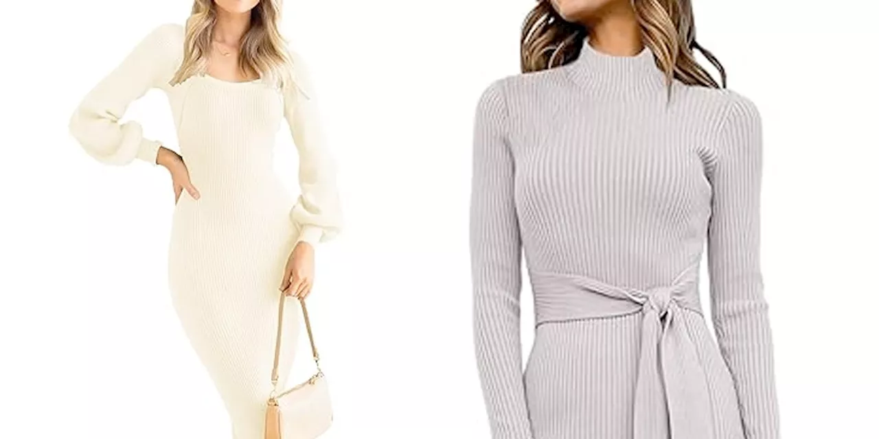 The 5 Best Under-$30 Winter Dresses on Amazon Include Cozy Knits and Sexy Bodycons