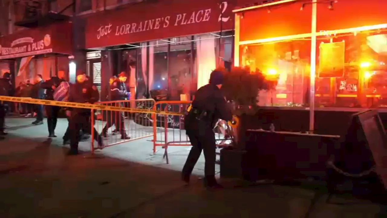 4 injured in Harlem bar shooting; gunman on the run