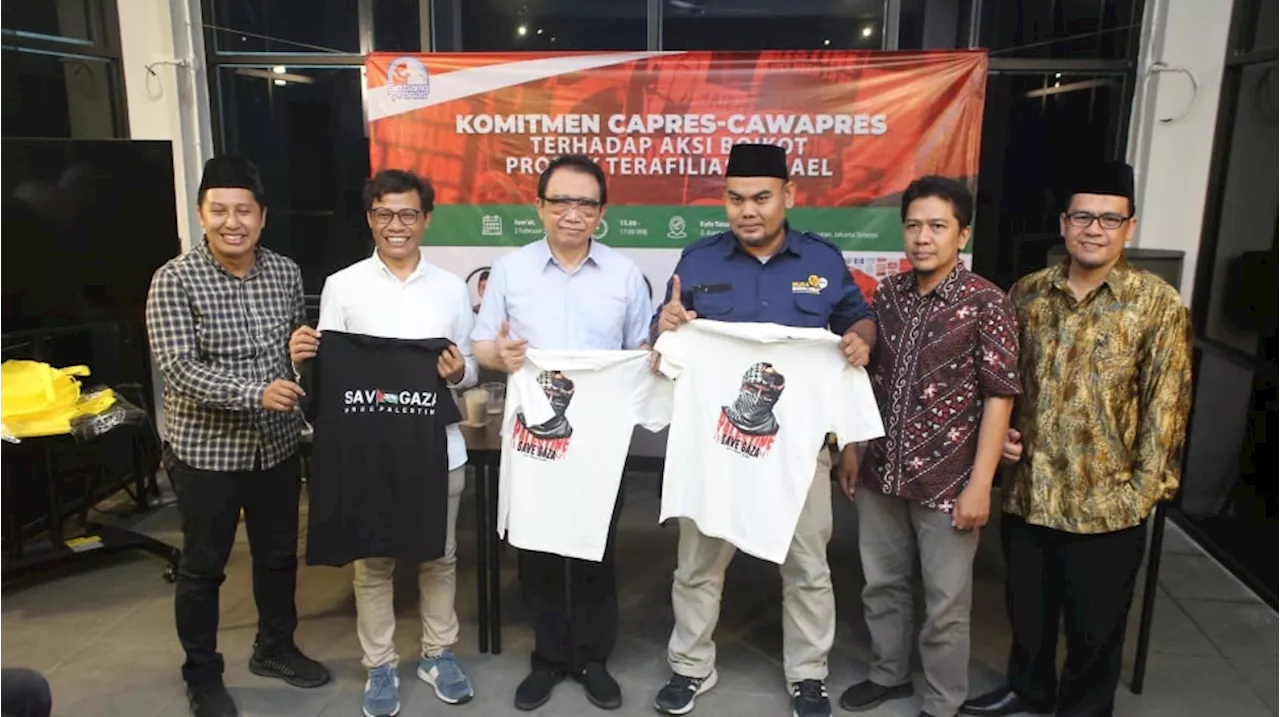 Relawan Capres Satu Suara Dukung Palestina Boikot Israel