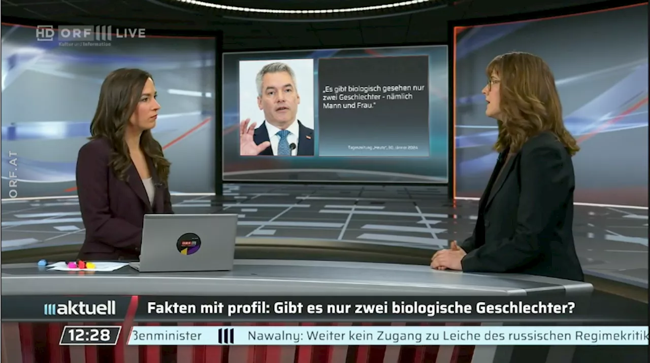 '2 Geschlechter? Falsch!': Faktencheck im ORF regt auf