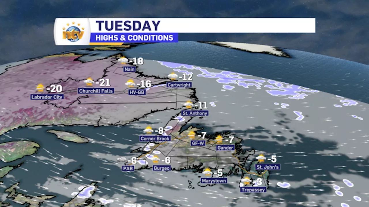 Quiet Tuesday on tap with only flurries in the forecast