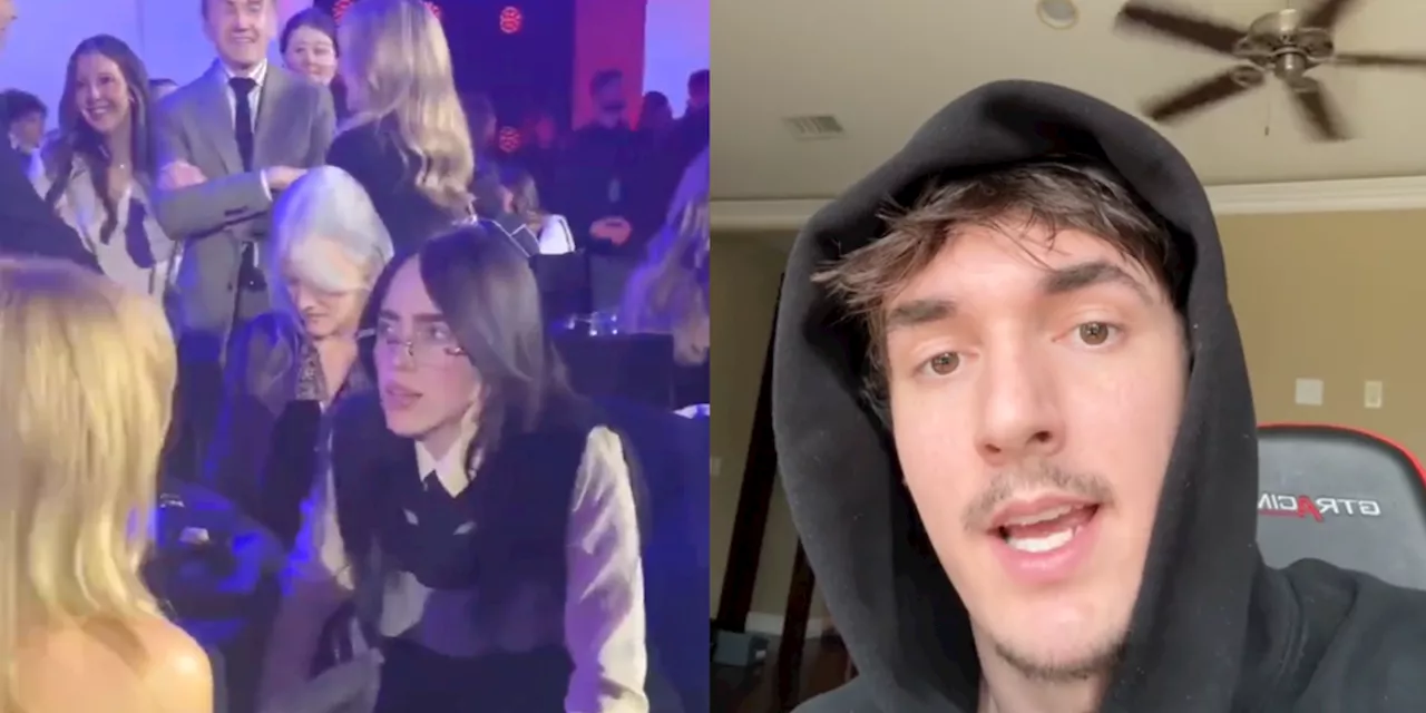 Bryce Hall Calls Out Billie Eilish for Being 'Disgusted' by TikTokers at the PCAs