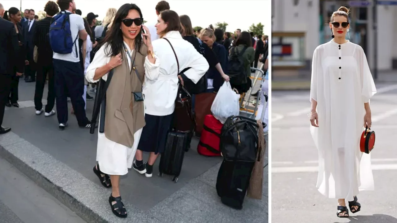 Vestidos túnica con sandalias para lucir elegantes en Primavera-Verano 2024