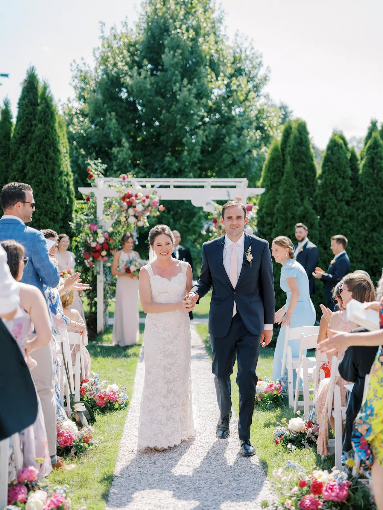 A Colorful, English Garden-Party-Inspired Summer Wedding