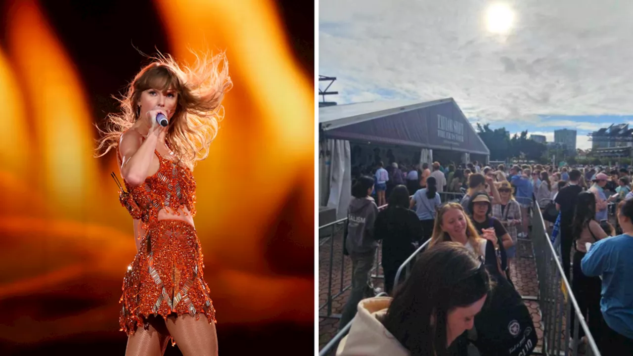 Taylor Swift fans frustrated by massive lines for merchandise in Sydney