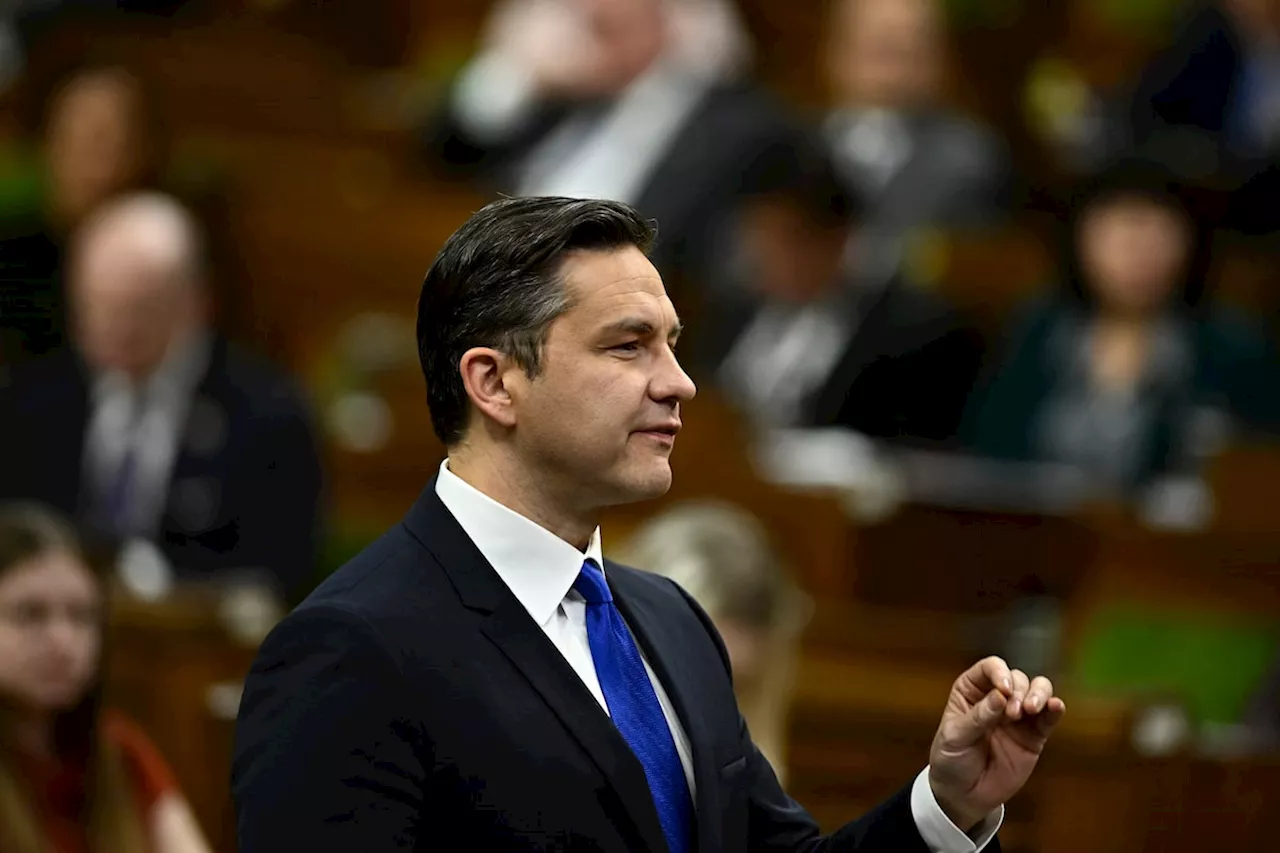 Conservative Leader Pierre Poilievre says he is against transgender women in female spaces