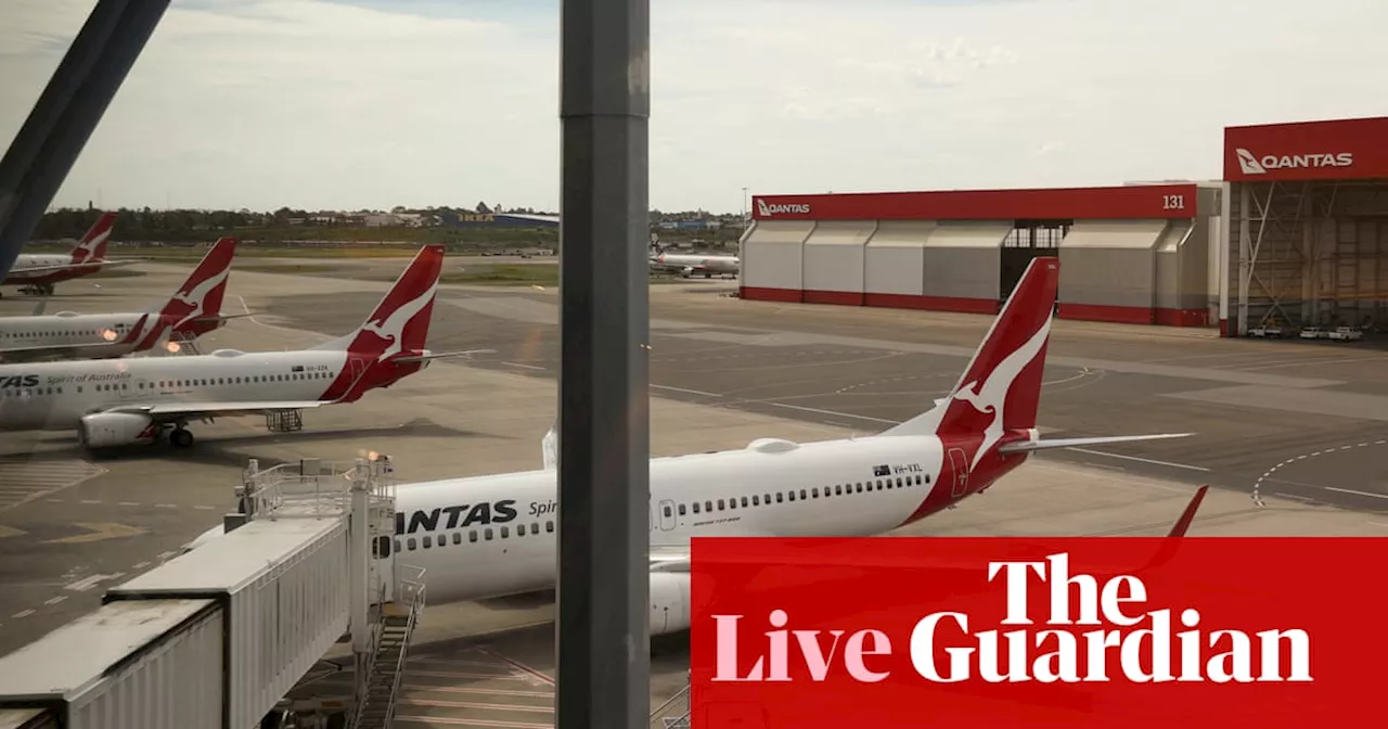 Australia news live: Qantas profit slides; Queensland attorney general won’t re-contest seat