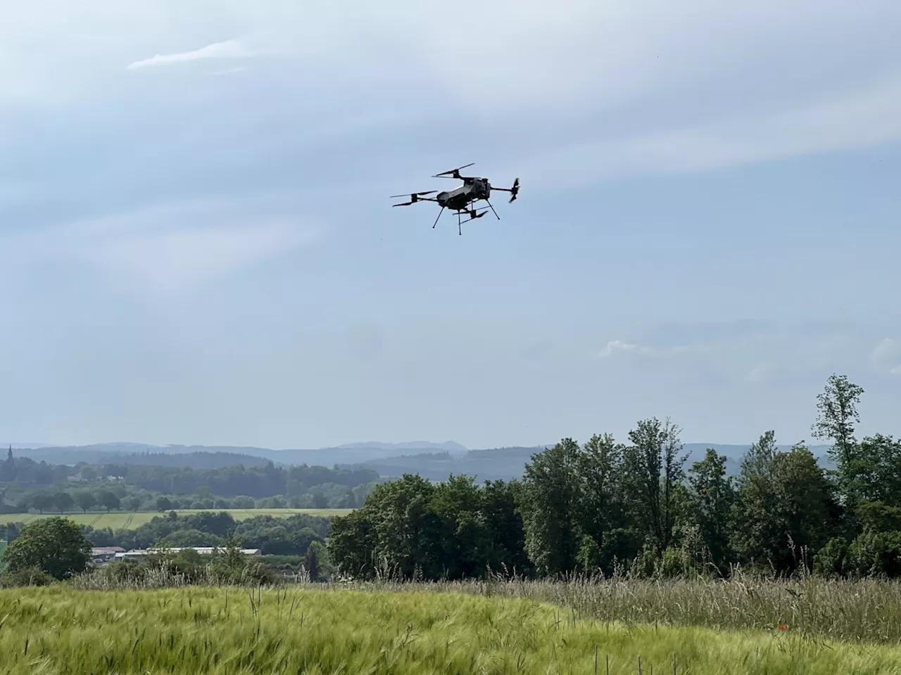 Bundesweit erster Linienflugbetrieb mit Drohnen nimmt in Lüdenscheid Betrieb auf