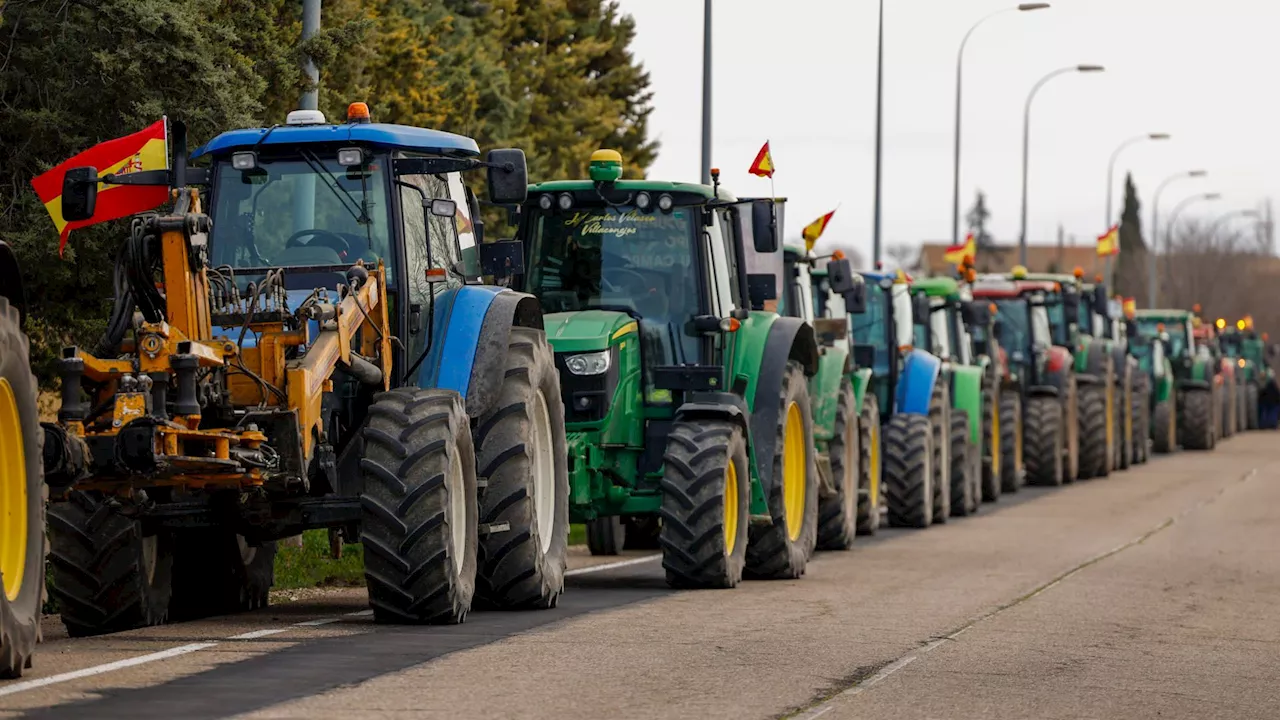 Protesta de agricultores y ganaderos en Madrid