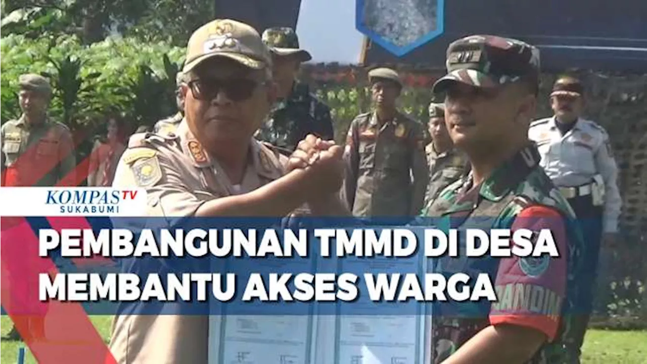 Pembangunan TMMD Di Desa Tenjo Jaya Membantu Akses Warga