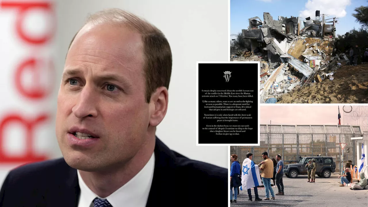 Prince William Calls for Peace in Gaza Despite Controversy