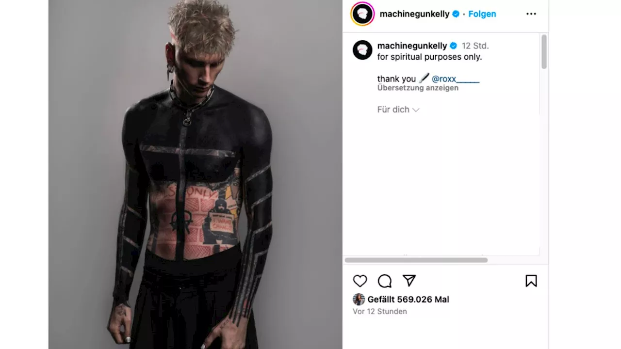 Machine Gun Kelly schockt mit neuem Tattoo