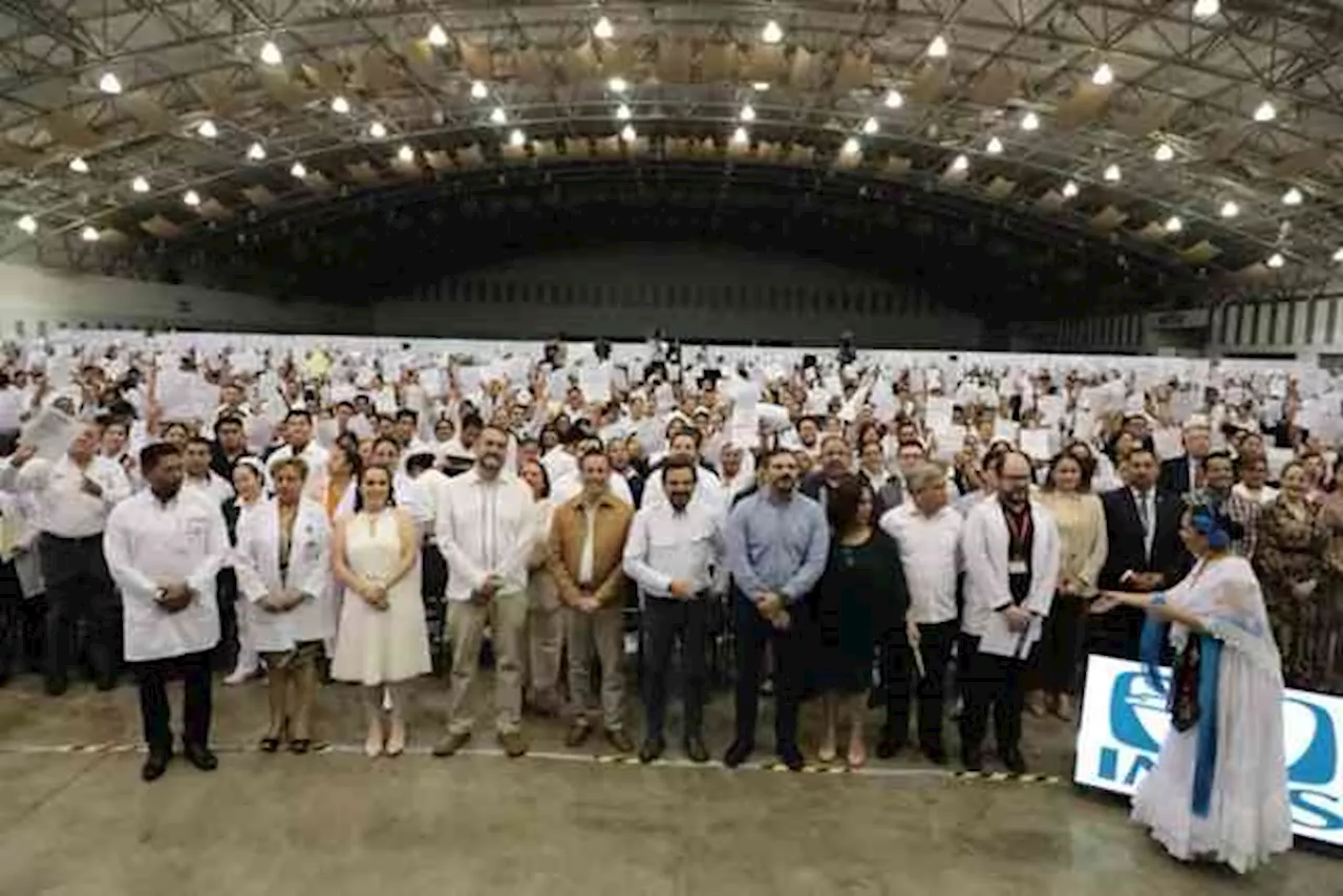 Con 3 mil 328 bases a empleados de salud, avanza IMSS-Bienestar en Veracruz