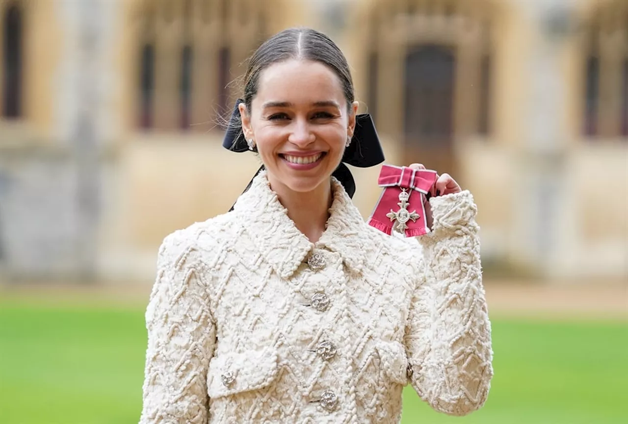 'From Westeros to Windsor': Prince William presents MBE honour to Thrones star Emilia Clarke