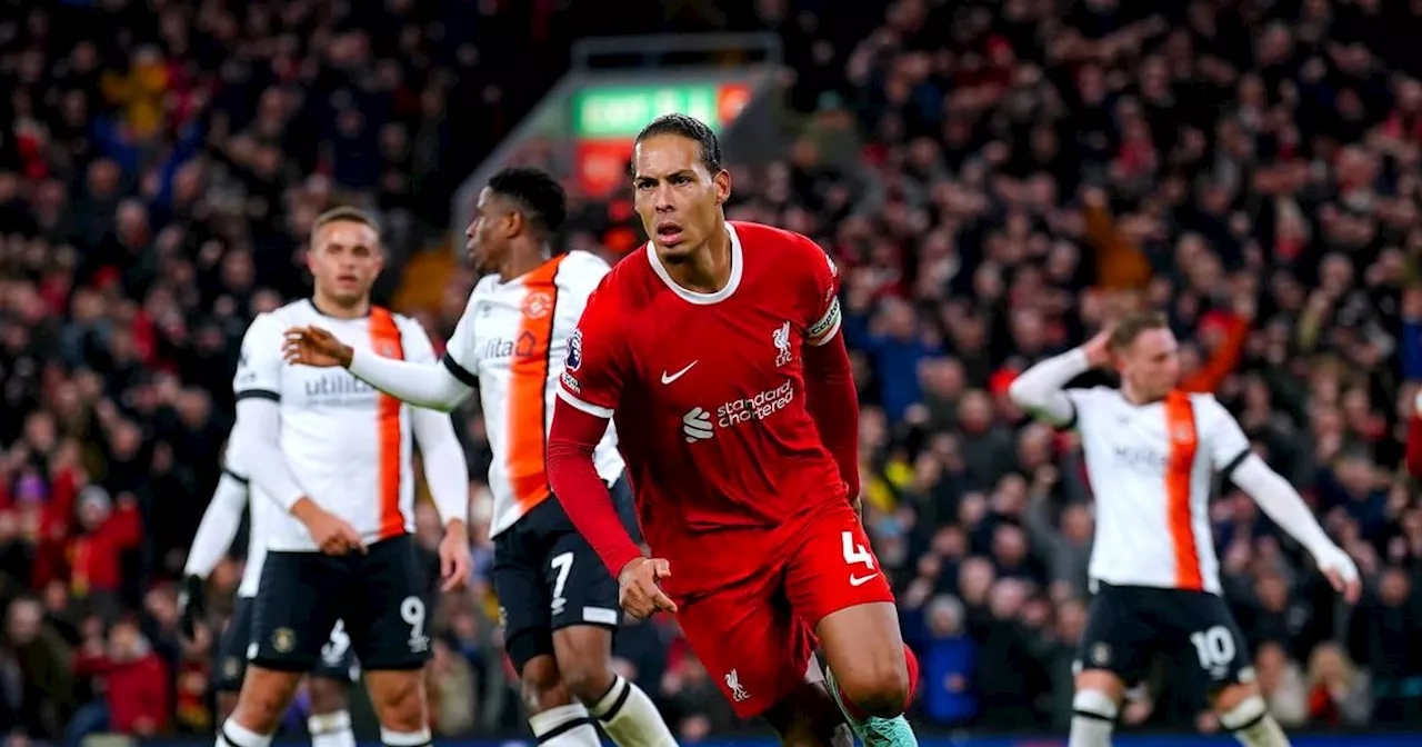 Liverpool go four points clear after storming comeback win over Luton