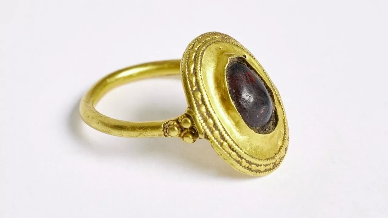 'Completely surreal': Metal detectorist unearths 1,500-year-old gold ring in Denmark