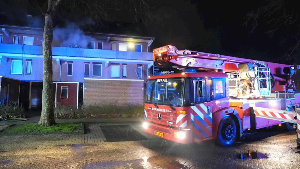 Brand in appartementencomplex in Meppel