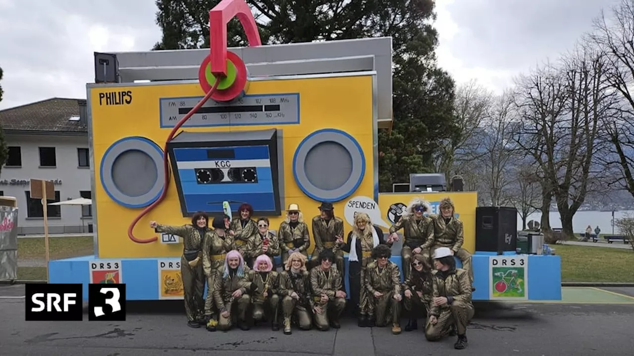 Fasnacht in Walendstadt - Ein 40-Jahre-SRF-3-Wagen an der Fasnacht!?