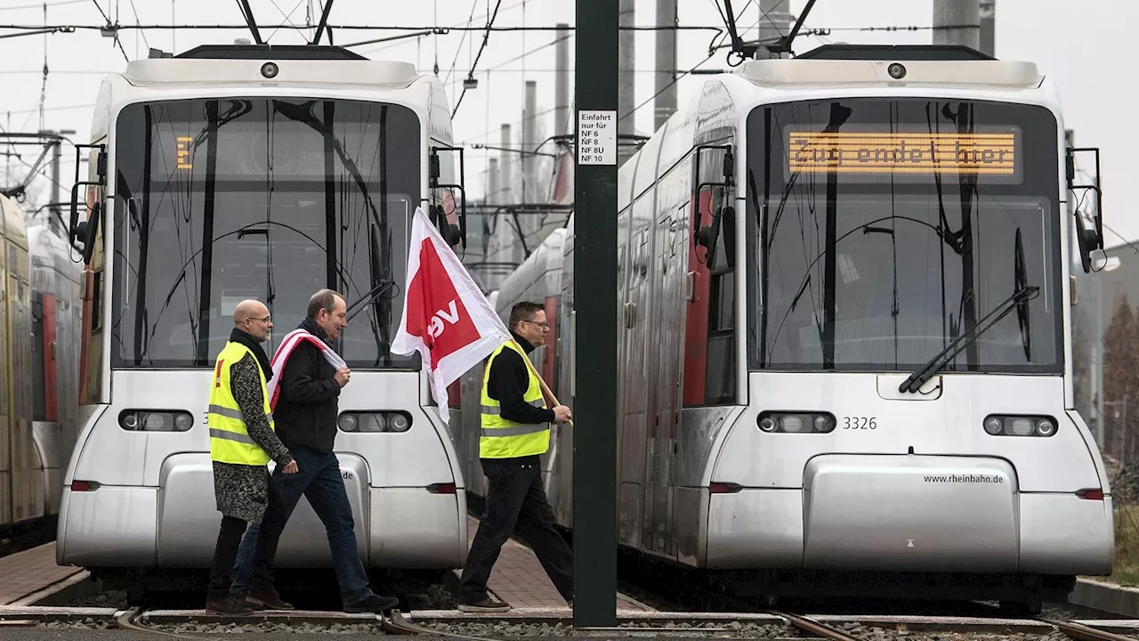 Verdi ruft zum zweitägigen Streik im NRW-Nahverkehr auf