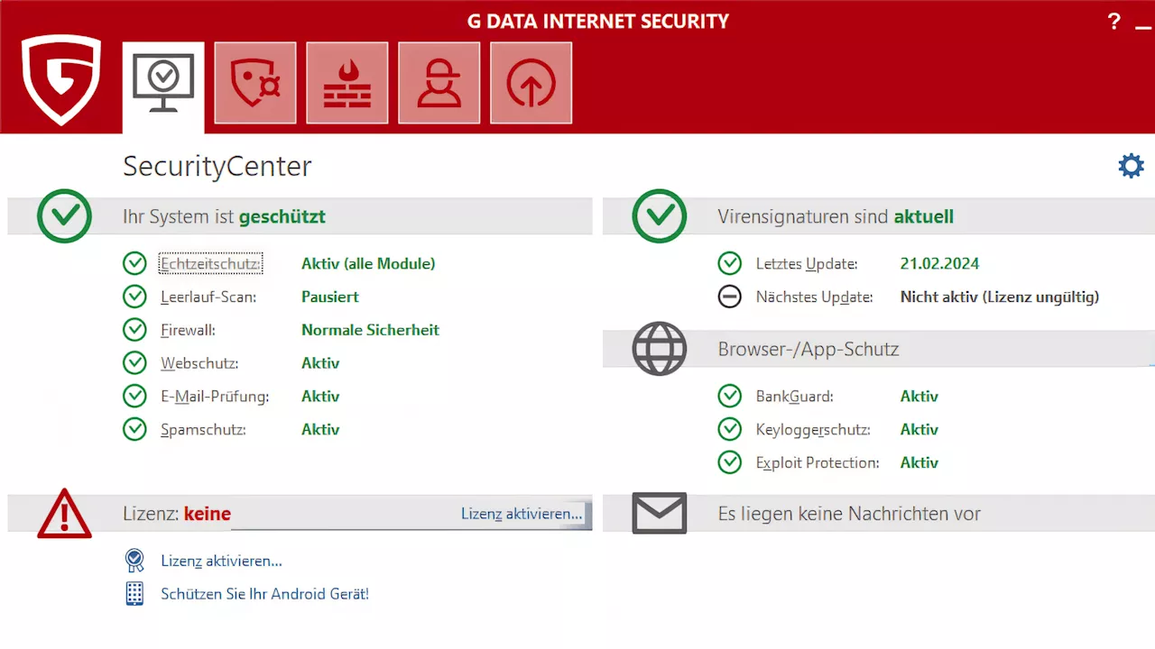 G Data Internet Security - Umfassendes Sicherheitspaket