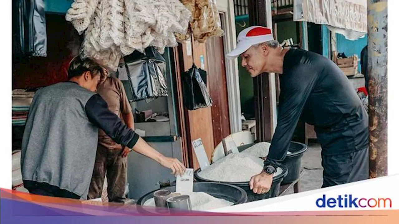 Cek Harga Beras, Ganjar Tanya ke Netizen: Di Tempatmu Berapa?