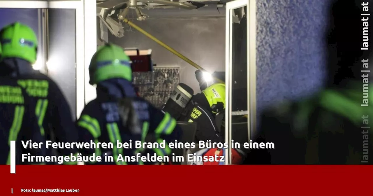 Brand in einem Büro