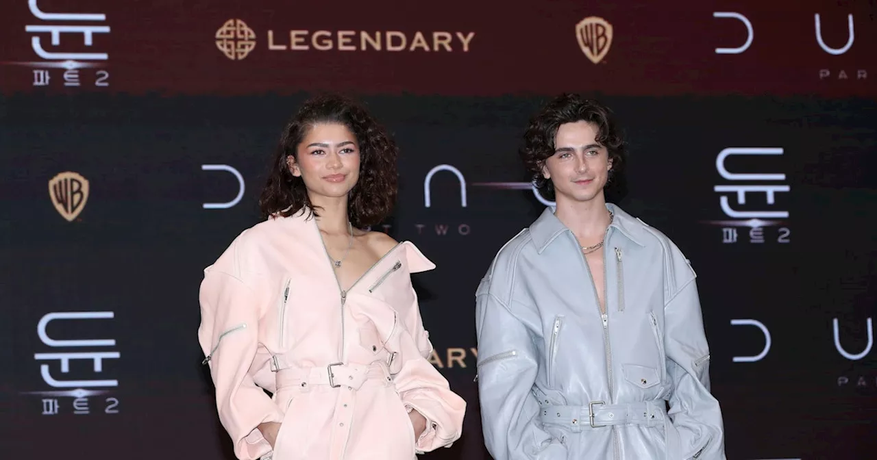 Zendaya & Timothée Chalamet Go Grunge For 'Dune' In Matching Jumpsuits