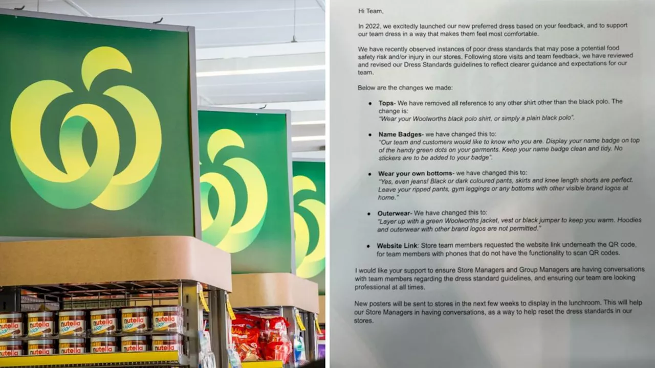 Leaked internal memo reveals controversial changes for all Woolworths staff: ‘Too far’