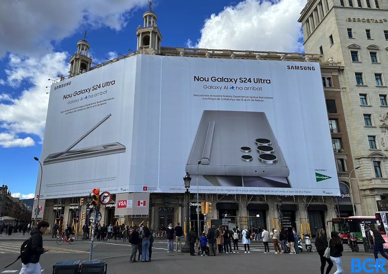 Samsung’s Galaxy S24 has taken over Barcelona for MWC 2024