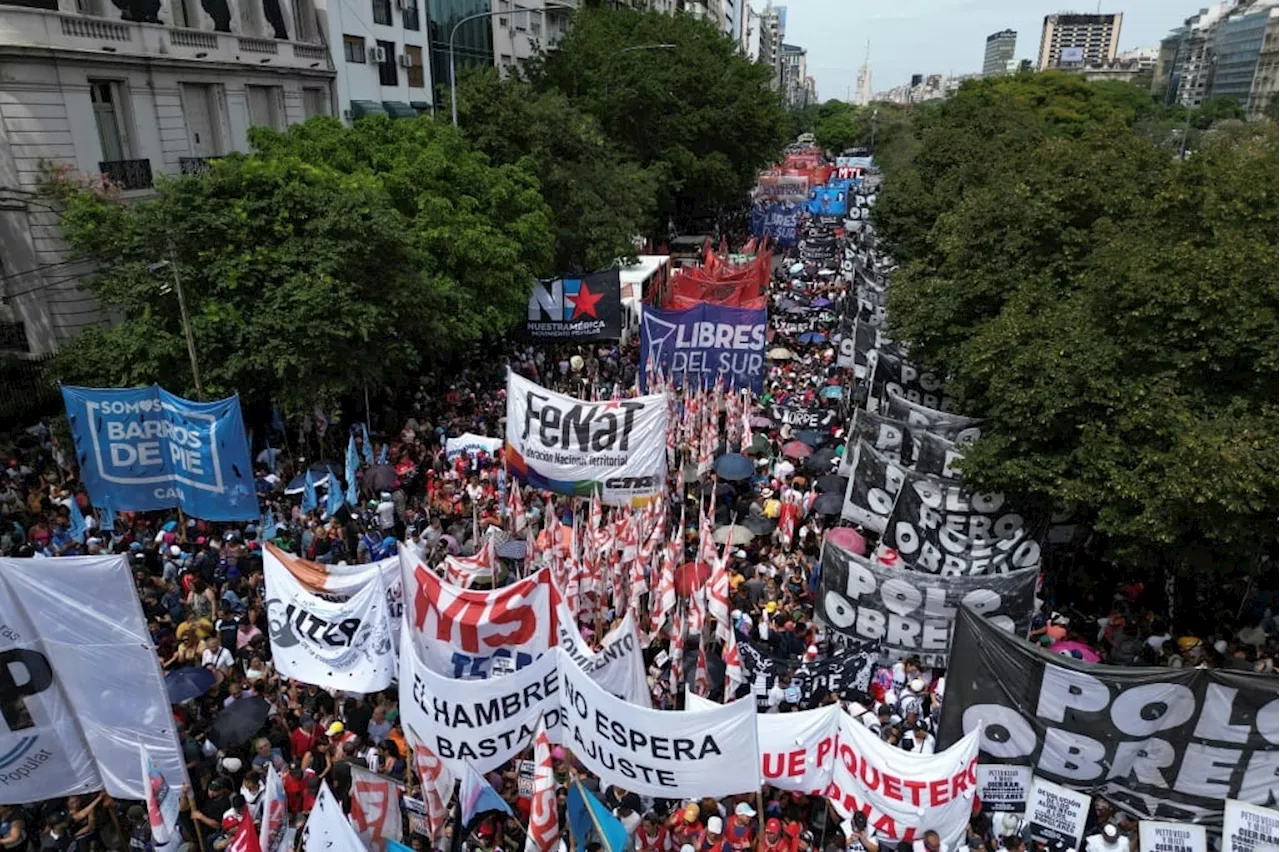Thousands protest as hunger grows amid Argentine austerity