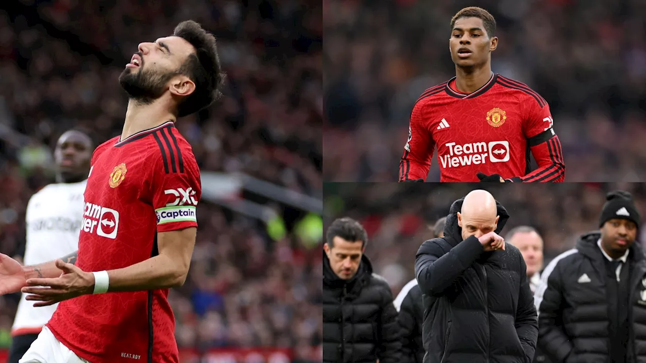 Man Utd player ratings vs Fulham: No Rasmus Hojlund, no party! Bruno Fernandes falls flat and Marcus Rashford abysmal as Erik ten Hag's top-four hopes hit by damaging defeat