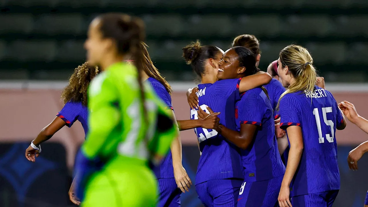 USWNT player ratings vs Argentina: American soccer has a new star! Jaedyn Shaw steals the show again with brace as Alex Morgan and Lindsey Horan score to complete rout