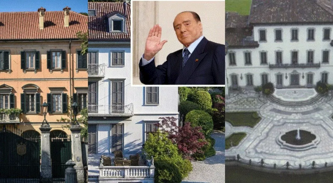 Berlusconi, le ville divise tra i 5 figli: che fine faranno? Pier Silvio vuole Villa Zeffirelli, Marina Villa