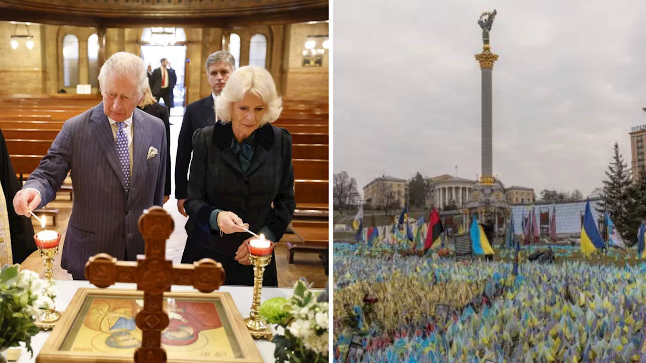 King Charles hails 'heroism' of Ukrainians as world leaders mark second anniversary of Russian invasion in...