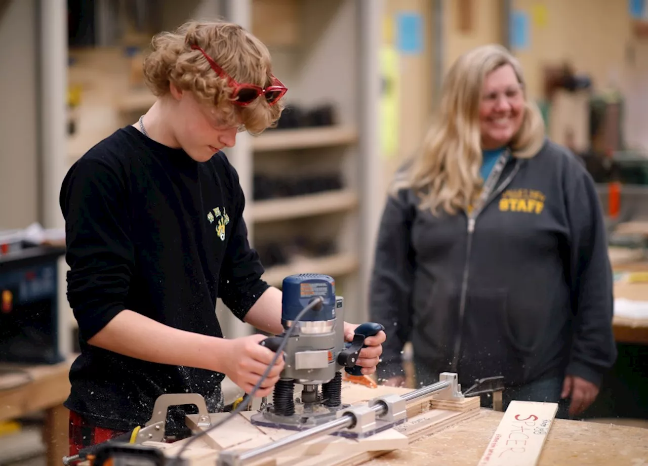 Woodshop has been disappearing from California schools for decades. Here’s why one Bay Area teacher is bringing it back.