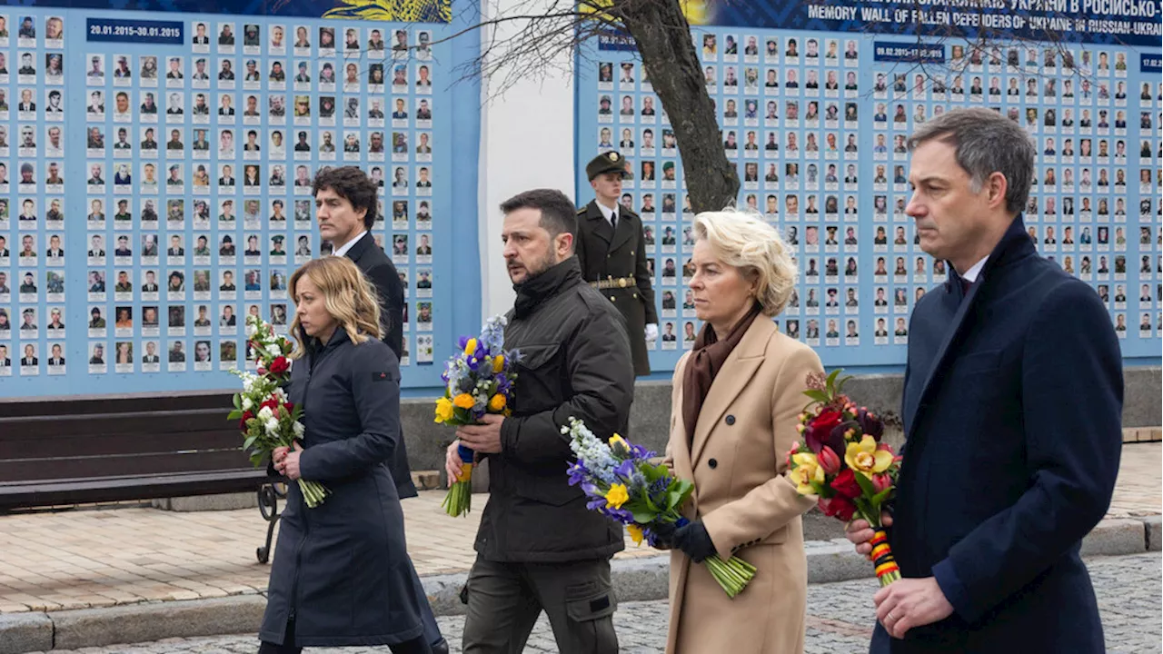 Zelenskyy hosts Western leaders as Ukraine marks 2 years since since Russian invasion